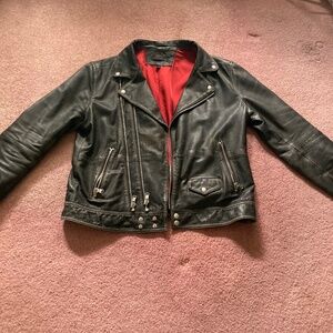 Varvatos Ultra-soft Men's Biker jacket with awesome details
